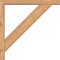 Ekena Millwork Traditional Block Smooth Bracket w/ Offset Brace, Western Red Cedar, 3 1/2"W x 22"D x 22"H BKT0402X22X22TRA05SWR - alternate 2